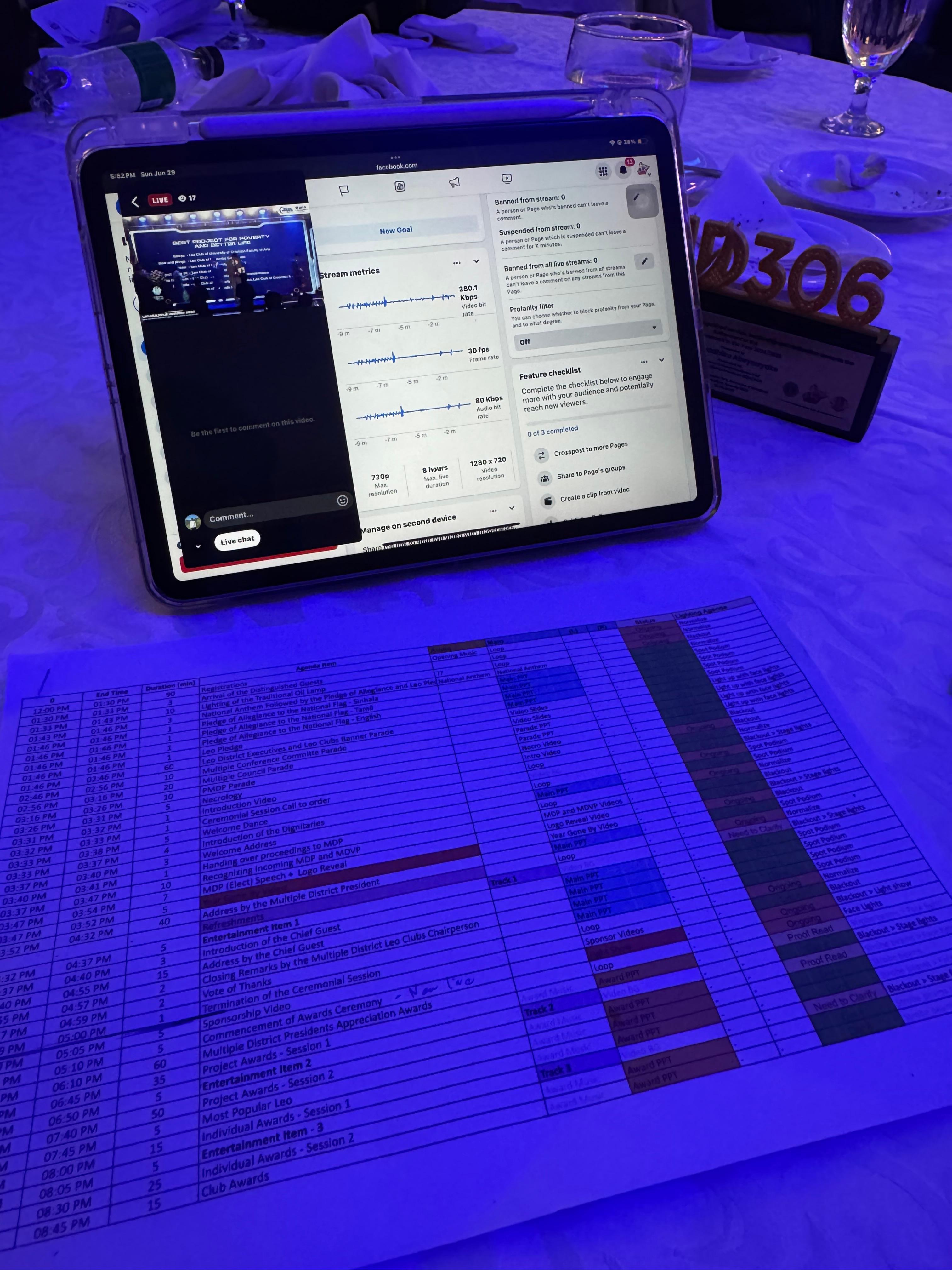 MD CON 26 live streaming control on iPad